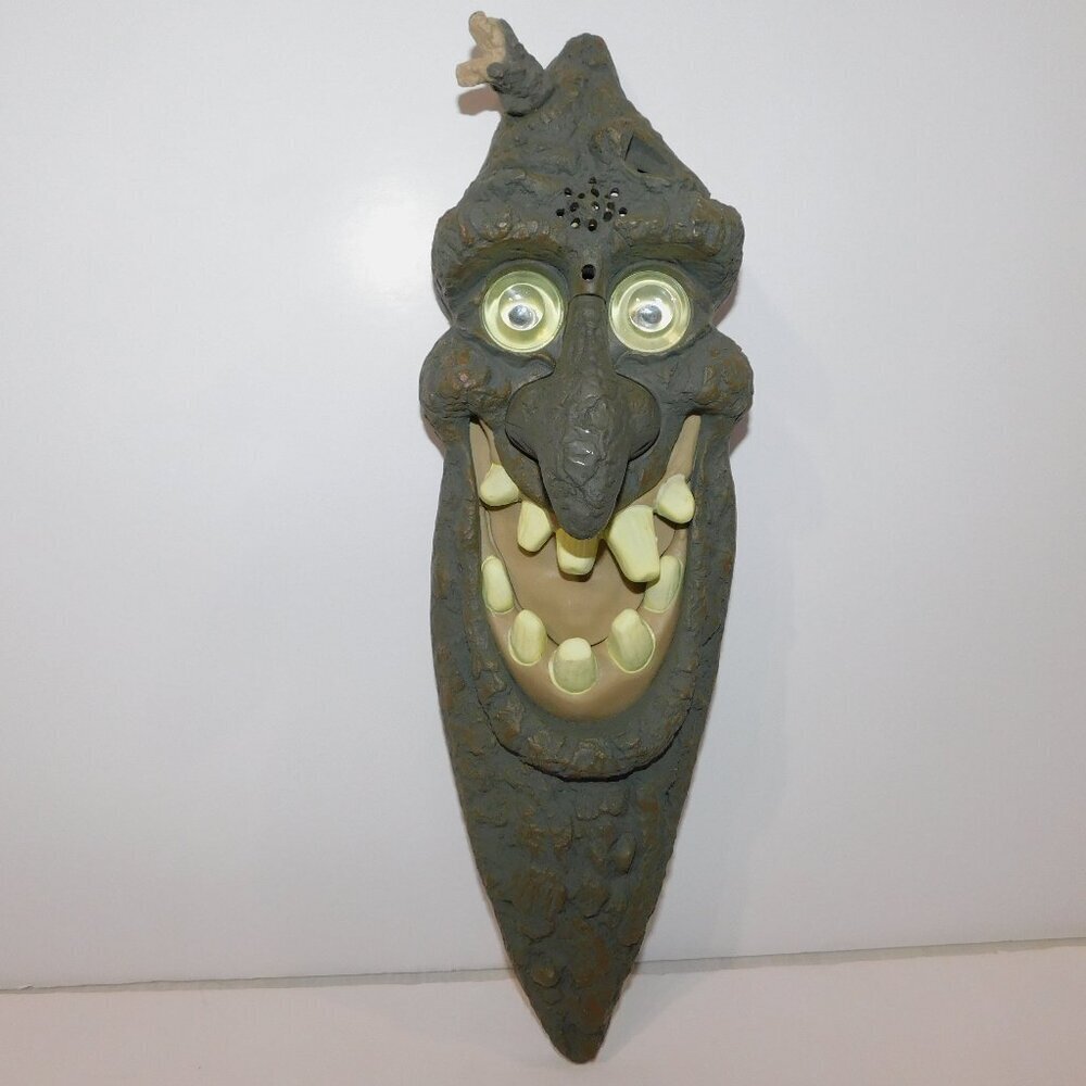 Halloween Tree Face Glow Decoration Electronic Lights Sound 2003 Sun Hill 14"